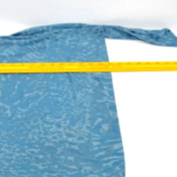 Simply Vera Vera Wang Women’s Blue Short Sleeve Tie Front Blouse - Size: Large - Picture 7 of 10